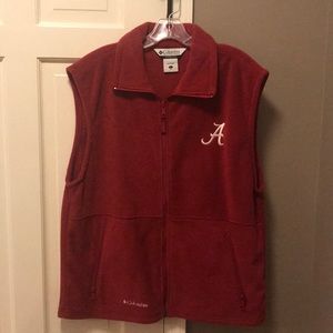 ALABAMA crimson tide Columbia vest GUC